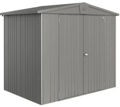 biohort Gartenhäuser & Gerätehäuser - Gerätehaus Europa 3, ca. B244/H203/T156 cm Quarzgrau