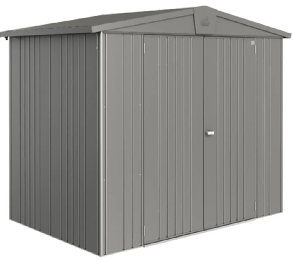 biohort Gartenhäuser & Gerätehäuser - Gerätehaus Europa 3, ca. B244/H203/T156 cm Quarzgrau