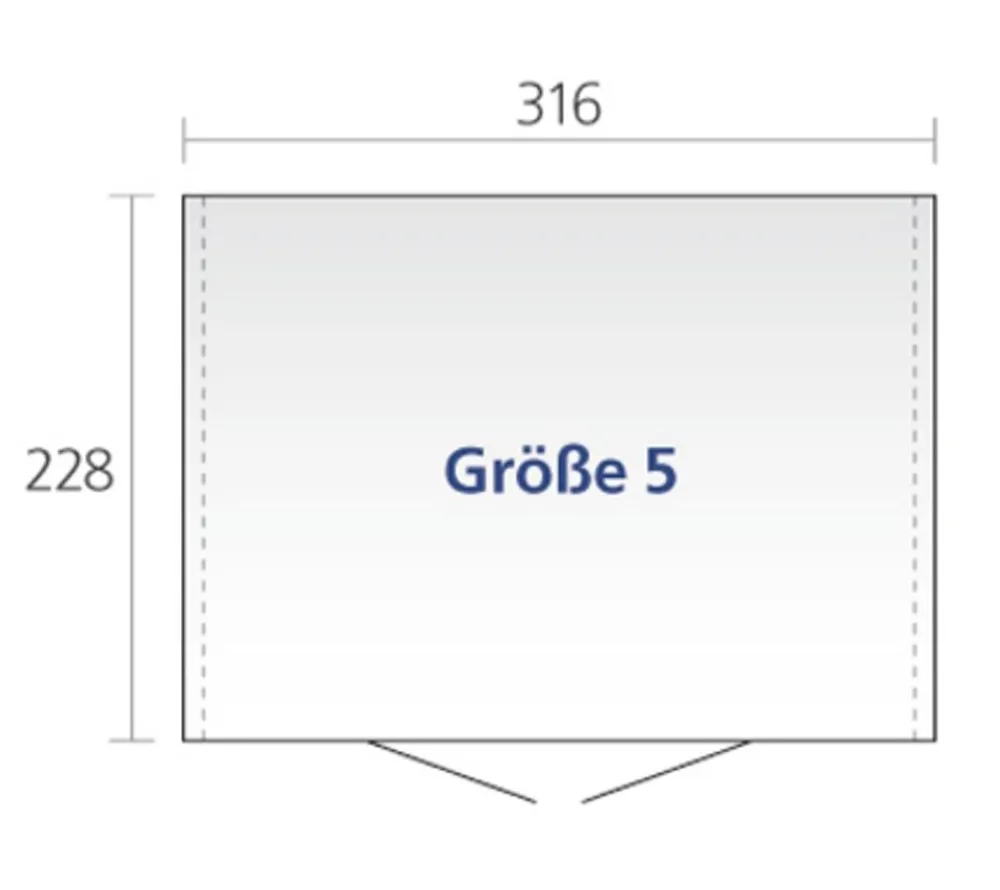 biohort Gerätehaus Europa 5, ca. B316/H209/T228 cm Quarzgrau Clearance