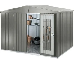 biohort Gerätehaus Europa 5, ca. B316/H209/T228 cm Quarzgrau Clearance
