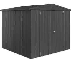 biohort Gartenhäuser & Gerätehäuser - Gerätehaus Europa 4, ca. B244/H203/T228 cm Dunkelgrau