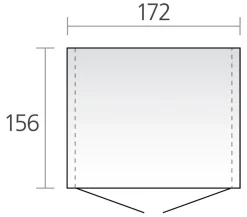 biohort Gerätehaus Europa 2, ca. B172/H196/T156 cm Dunkelgrün Sale