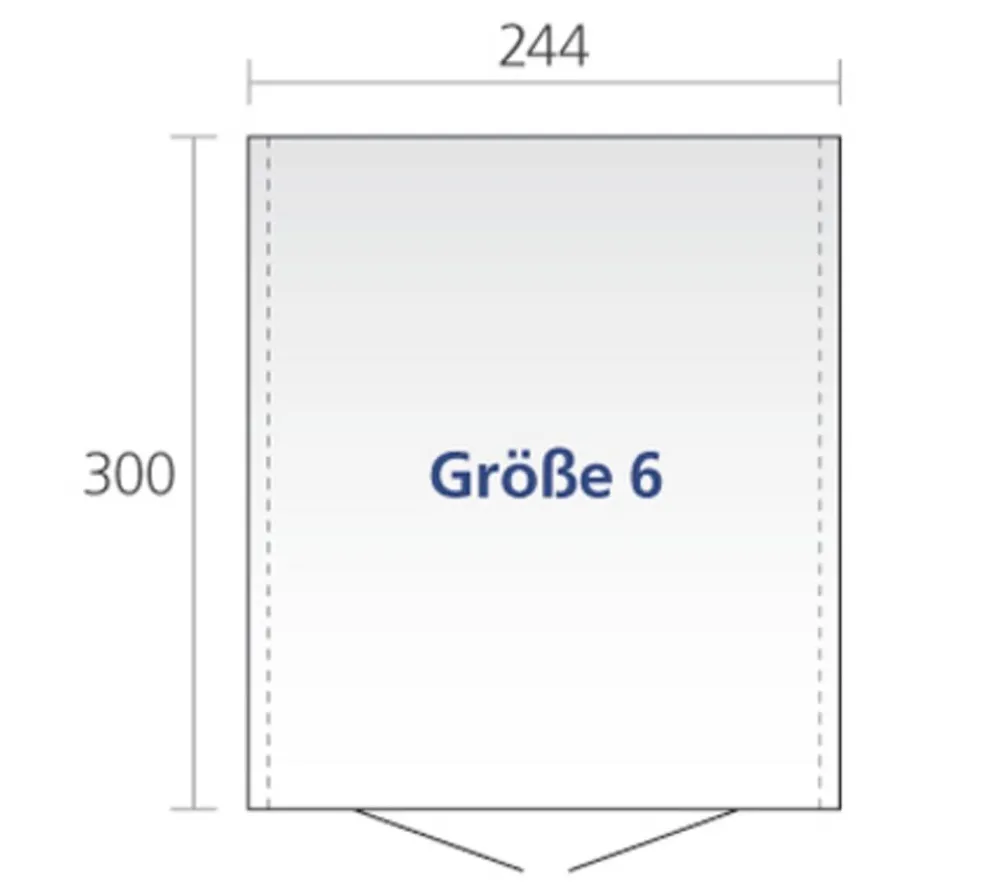 biohort Gartenhäuser & Gerätehäuser > Gerätehaus Europa 6, ca. B244/H203/T300 cm