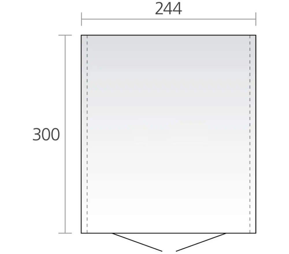 biohort Gerätehaus Europa 6, ca. B244/H203/T300 cm Dunkelgrün Best