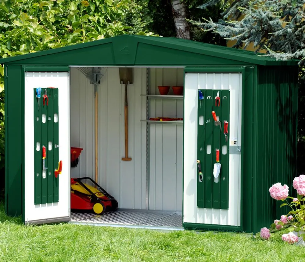 biohort Gerätehaus Europa 6, ca. B244/H203/T300 cm Dunkelgrün Best