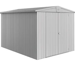 biohort Gartenhäuser & Gerätehäuser - Gerätehaus Europa 6, ca. B244/H203/T300 cm Silber