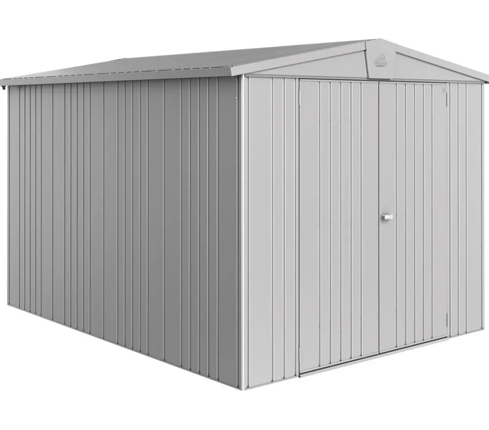 biohort Gartenhäuser & Gerätehäuser - Gerätehaus Europa 6, ca. B244/H203/T300 cm Silber
