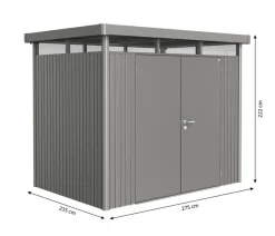 biohort Gartenhäuser & Gerätehäuser > Gerätehaus HighLine H3, ca. B275/H222/T235 cm