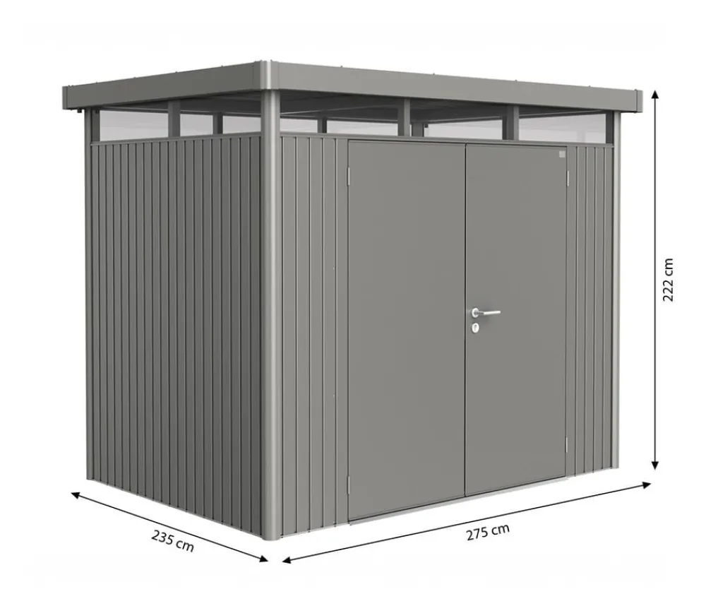 biohort Gartenhäuser & Gerätehäuser > Gerätehaus HighLine H3, ca. B275/H222/T235 cm