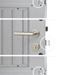 biohort Gerätehaus HighLine H3, ca. B275/H222/T235 cm Silber Clearance