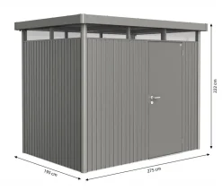 biohort Gerätehaus HighLine H2, ca. B275/H222/T195 cm Quarzgrau Online
