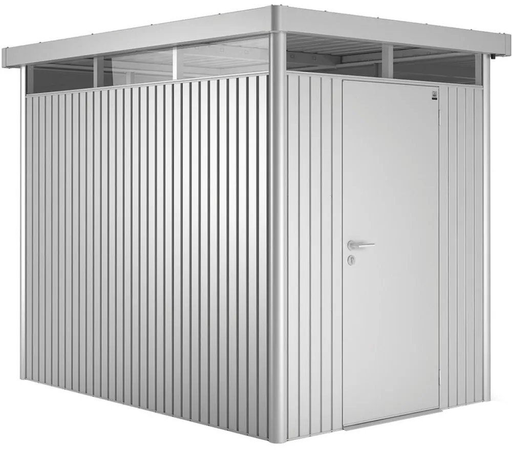biohort Gerätehaus HighLine H2, ca. B275/H222/T195 cm Silber Hot