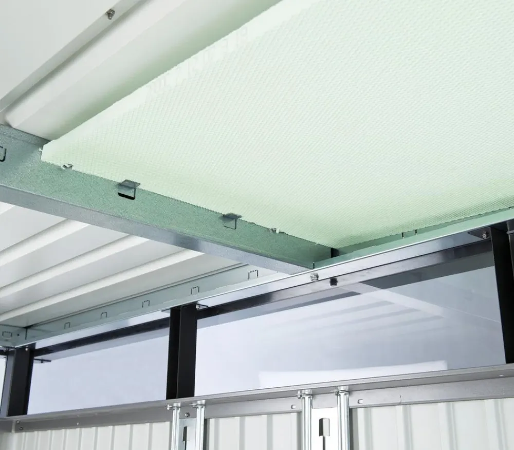biohort Gerätehaus HighLine H2, ca. B275/H222/T195 cm Silber Hot