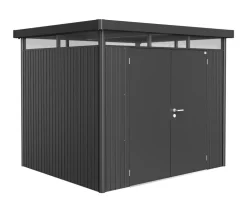 biohort Gartenhäuser & Gerätehäuser - Gerätehaus HighLine H3, ca. B275/H222/T235 cm Dunkelgrau