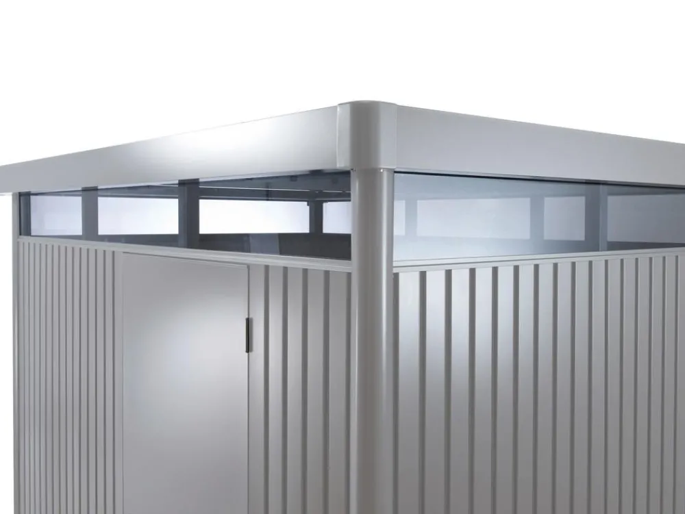 biohort Gartenhäuser & Gerätehäuser - Gerätehaus HighLine H2, ca. B275/H222/T195 cm Silber