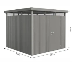 biohort Gartenhäuser & Gerätehäuser > Gerätehaus HighLine H4, ca. B275/H222/T275 cm