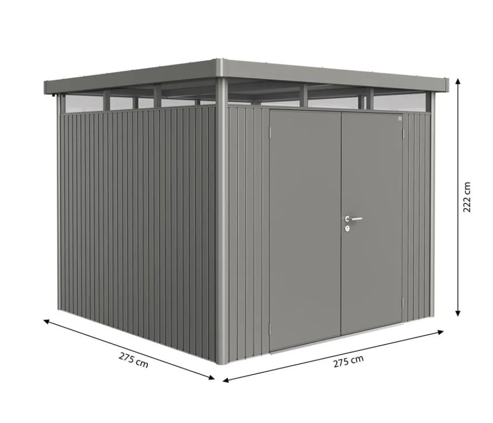 biohort Gartenhäuser & Gerätehäuser > Gerätehaus HighLine H4, ca. B275/H222/T275 cm