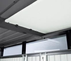 biohort Gerätehaus HighLine H4, ca. B275/H222/T275 cm Dunkelgrau Hot