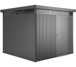 biohort Gerätehaus HighLine H4, ca. B275/H222/T275 cm Dunkelgrau Hot