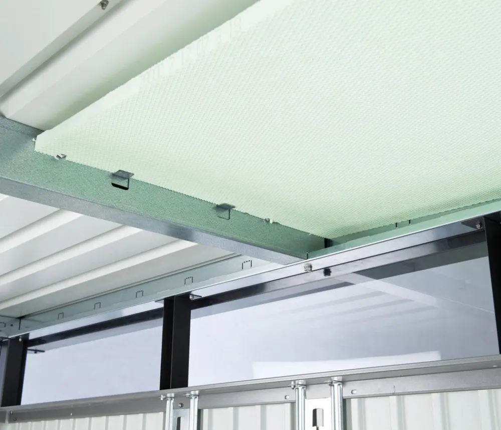 biohort Gerätehaus HighLine H1, ca. B275/H222/T155 cm Silber Outlet