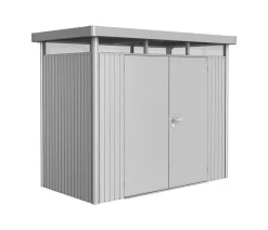 biohort Gerätehaus HighLine H1, ca. B275/H222/T155 cm Silber Outlet