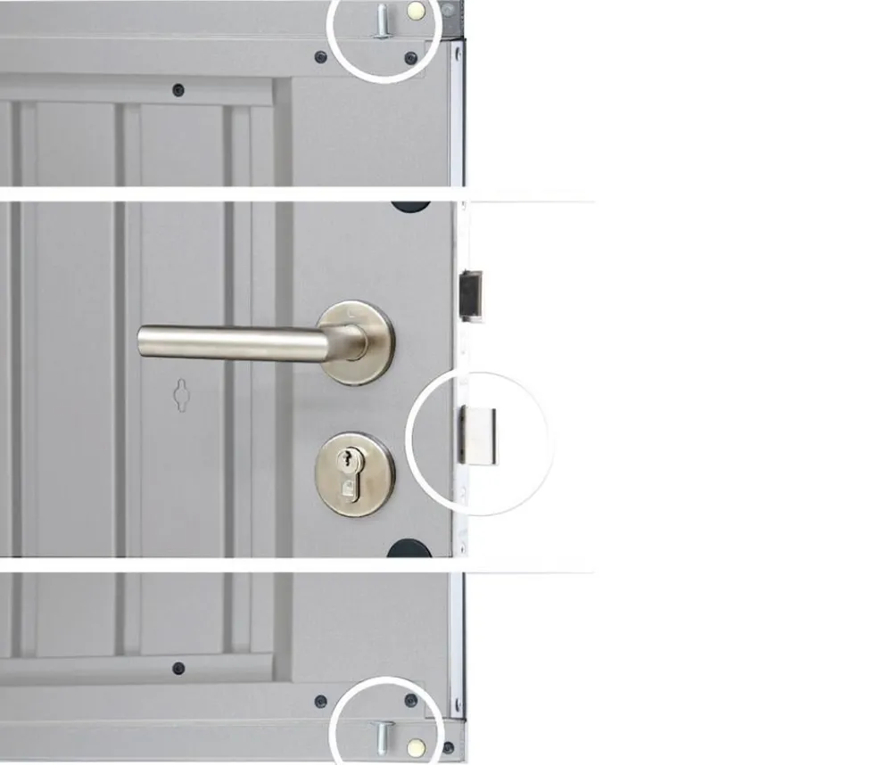 biohort Gerätehaus HighLine H1, ca. B275/H222/T155 cm Silber Outlet