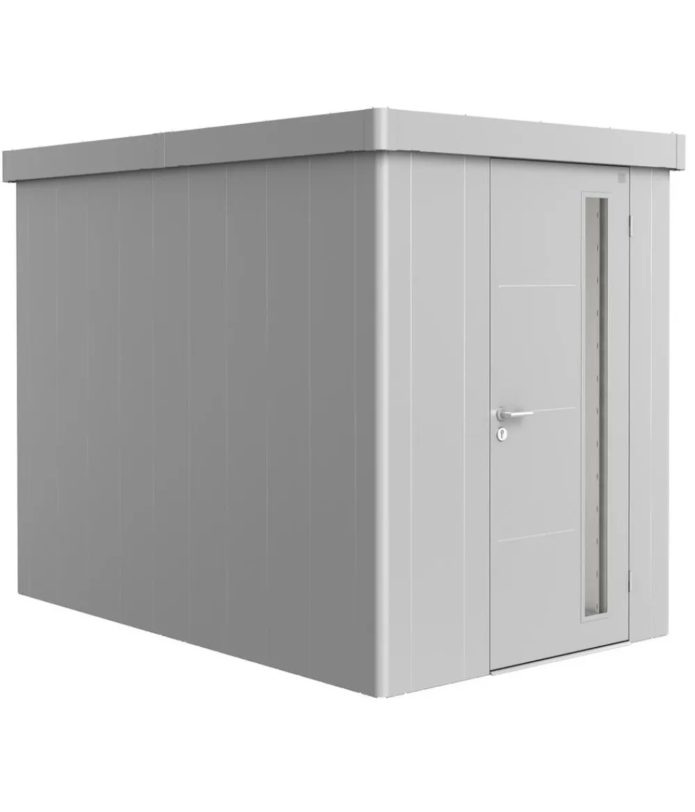 biohort Gartenhäuser & Gerätehäuser - Gerätehaus Neo 3A, ca. B180/H222/T292 cm Silber