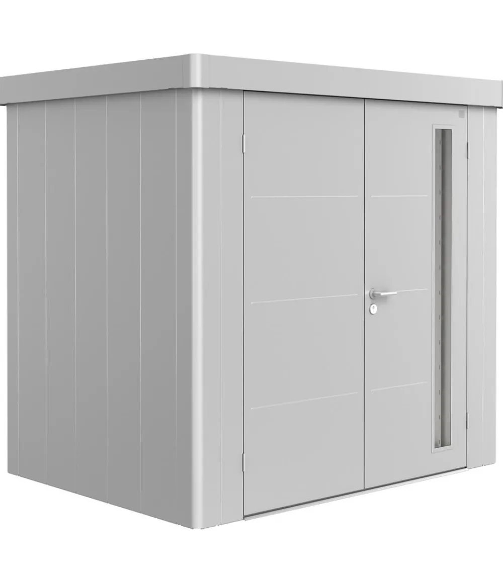 biohort Gerätehaus Neo 1B, ca. B236/H222/T180 cm Silber Hot