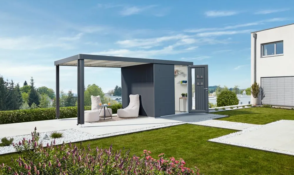 biohort Gartenhäuser & Gerätehäuser > Gerätehaus Neo 2B, ca. B236/H222/T236 cm