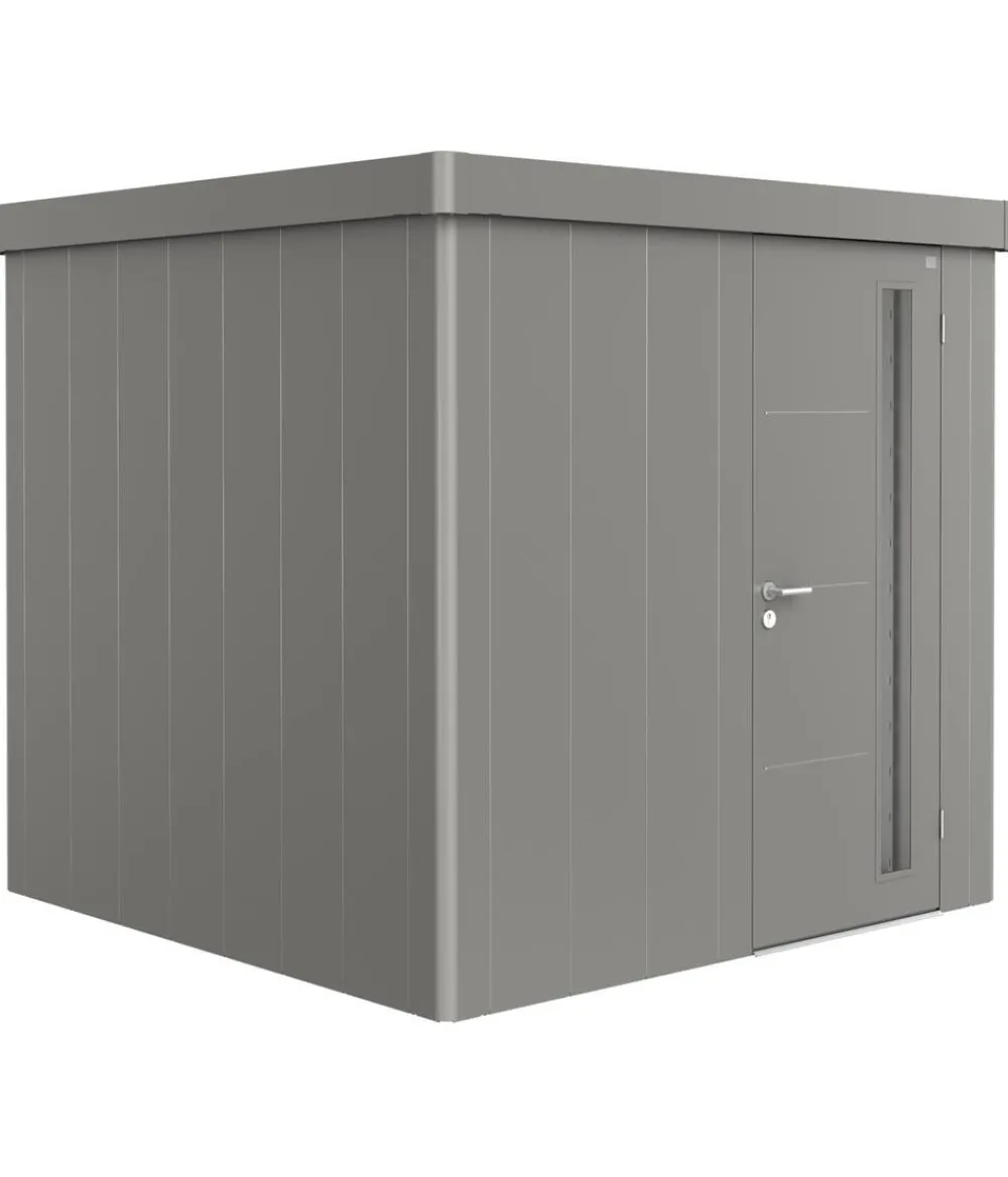 biohort Gerätehaus Neo 2B, ca. B236/H222/T236 cm Quarzgrau Outlet