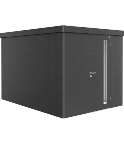 biohort Gartenhäuser & Gerätehäuser - Gerätehaus Neo 4B, ca. B236/H222/T348 cm Dunkelgrau