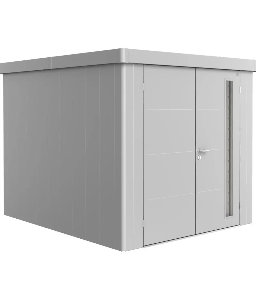 biohort Gerätehaus Neo 3B, ca. B236/H222/T292 cm Silber Best