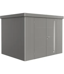 biohort Gartenhäuser & Gerätehäuser - Gerätehaus Neo 2C, ca. B292/H222/T236 cm Quarzgrau
