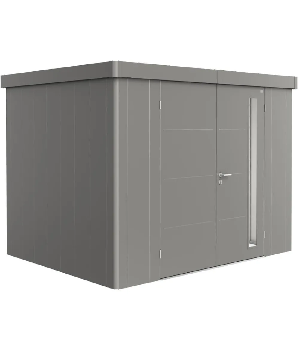 biohort Gartenhäuser & Gerätehäuser - Gerätehaus Neo 2C, ca. B292/H222/T236 cm Quarzgrau