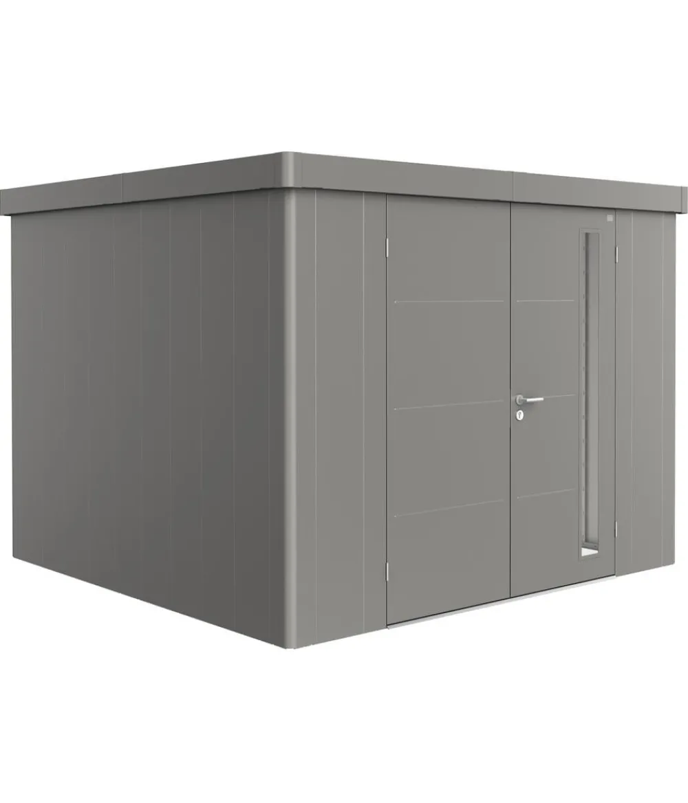 biohort Gartenhäuser & Gerätehäuser - Gerätehaus Neo 1C, ca. B292/H222/T180 cm Silber