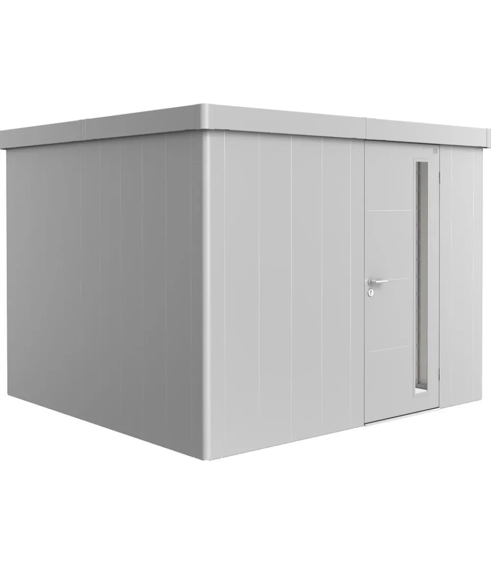biohort Gartenhäuser & Gerätehäuser - Gerätehaus Neo 3C, ca. B292/H222/T292 cm Silber
