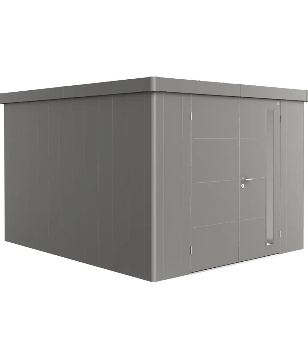 biohort Gerätehaus Neo 4C, ca. B292/H222/T348 cm Quarzgrau Discount