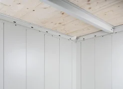 biohort Gartenhäuser & Gerätehäuser - Gerätehaus Neo 3D, ca. B348/H222/T292 cm Silber