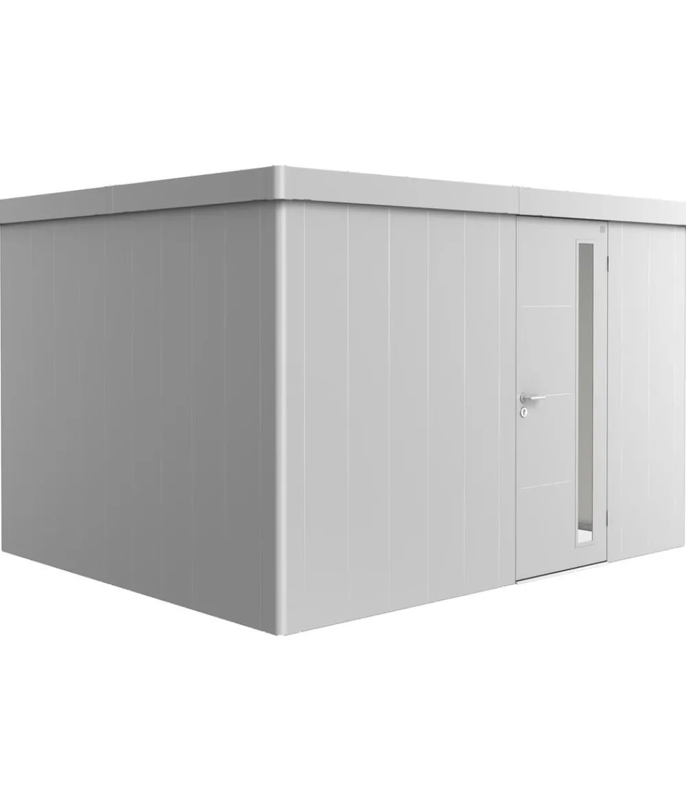 biohort Gartenhäuser & Gerätehäuser - Gerätehaus Neo 3D, ca. B348/H222/T292 cm Silber