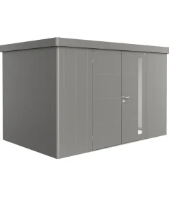 biohort Gartenhäuser & Gerätehäuser - Gerätehaus Neo 2D, ca. B348/H222/T236 cm Quarzgrau