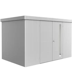 biohort Gartenhäuser & Gerätehäuser - Gerätehaus Neo 2D, ca. B348/H222/T236 cm Silber