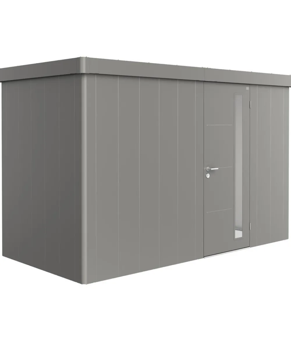 biohort Gartenhäuser & Gerätehäuser - Gerätehaus Neo 1D, ca. B348/H222/T180 cm Quarzgrau
