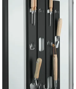 biohort Gartenschränke & Minigaragen - Geräteschrank 230, ca. B227/H182,5/T83 cm Dunkelgrau
