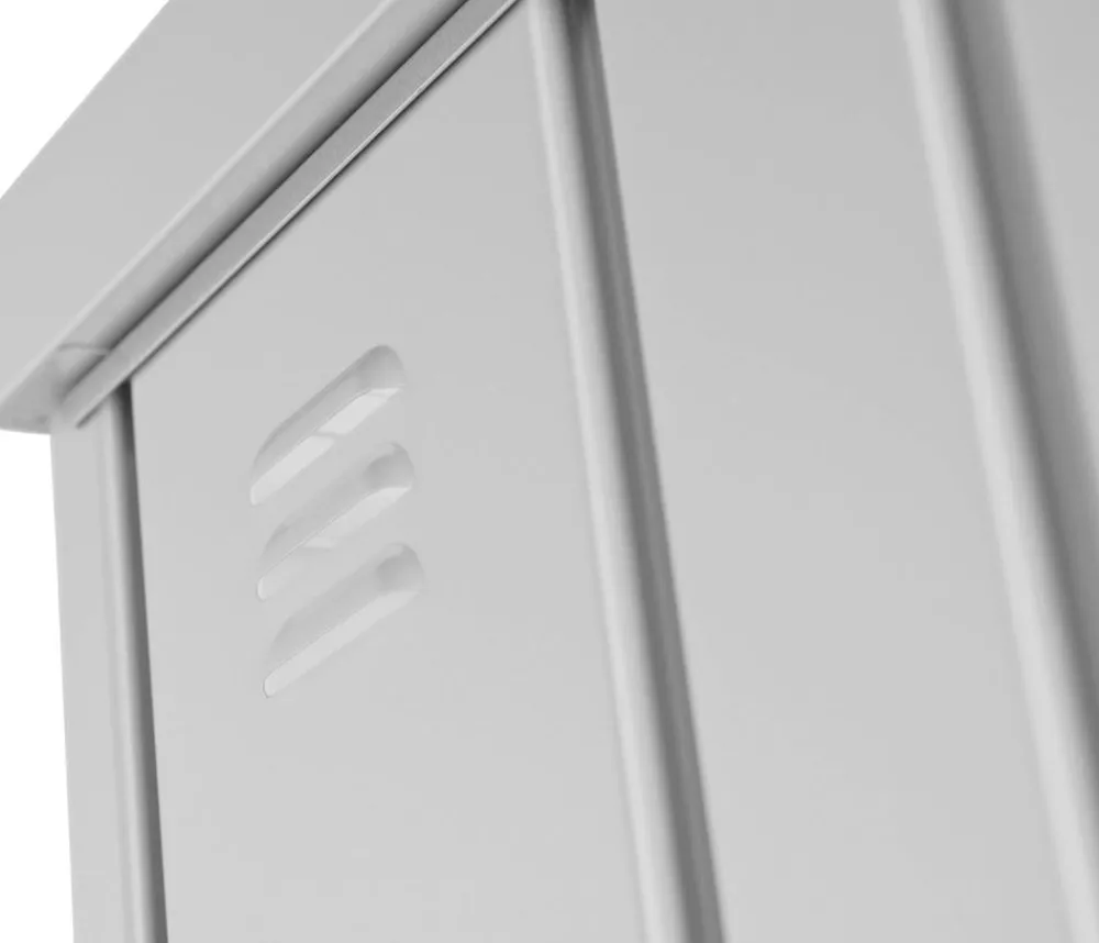 biohort Gartenschränke & Minigaragen - Geräteschrank 230, ca. B227/H182,5/T83 cm Silber
