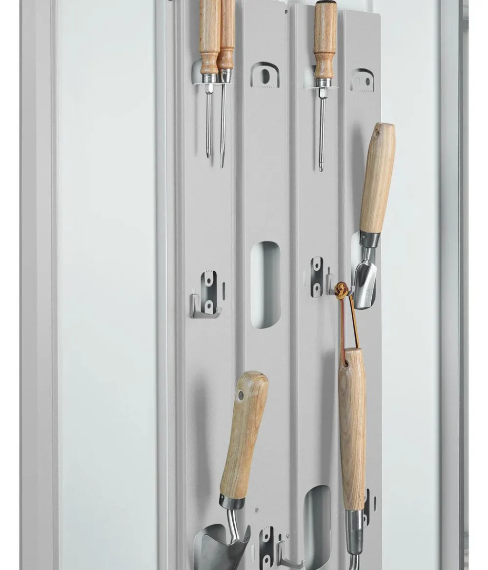 biohort Gartenschränke & Minigaragen - Geräteschrank 230, ca. B227/H182,5/T83 cm Silber