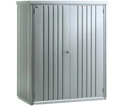 biohort Gartenschränke & Minigaragen - Geräteschrank 150, ca. B155/H182,5/T83 cm Silber