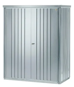 biohort Gartenschränke & Minigaragen - Geräteschrank 150, ca. B155/H182,5/T83 cm Silber