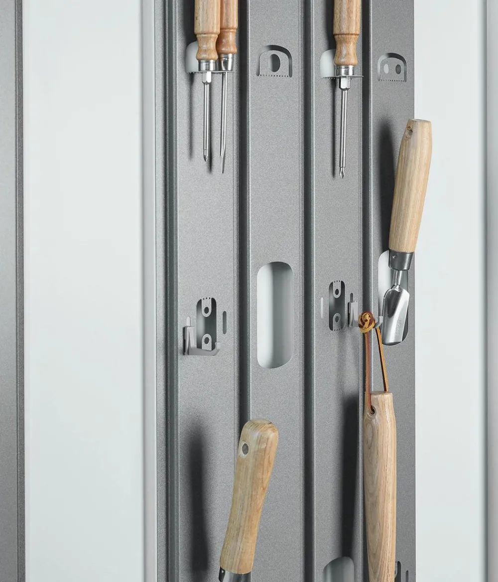 biohort Gartenschränke & Minigaragen - Geräteschrank 90, ca. B93/H182,5/T83 cm Silber