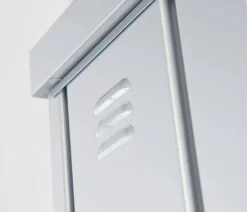 biohort Gartenschränke & Minigaragen - Geräteschrank 90, ca. B93/H182,5/T83 cm Silber
