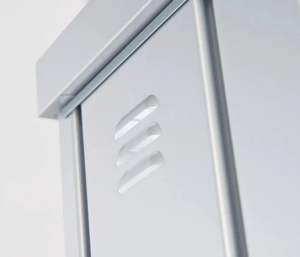 biohort Gartenschränke & Minigaragen - Geräteschrank 90, ca. B93/H182,5/T83 cm Silber